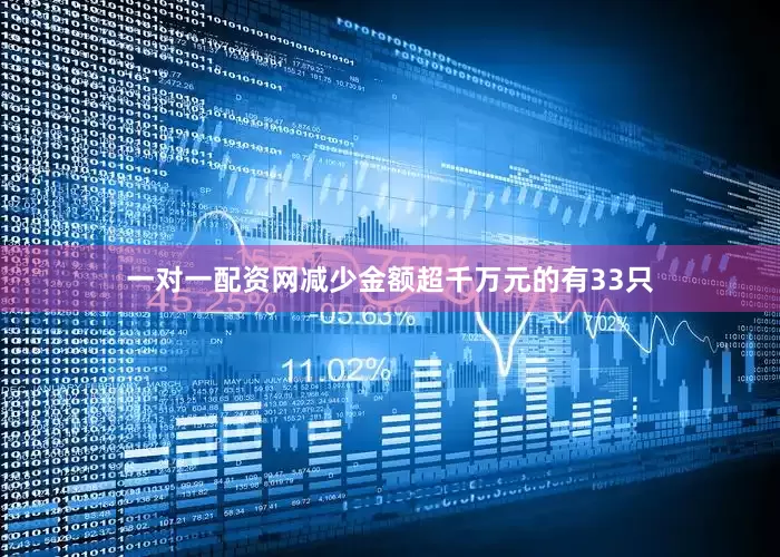 一对一配资网减少金额超千万元的有33只